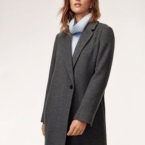 Aritzia (Stedman) Mid-Length Wool Coat in Grey